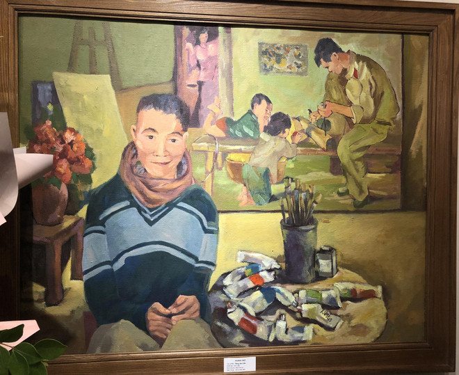 Sắc màu Quê hương Xứ Đoài mây trắng qua nét cọ của họa sỹ Cổ Đô ảnh 2