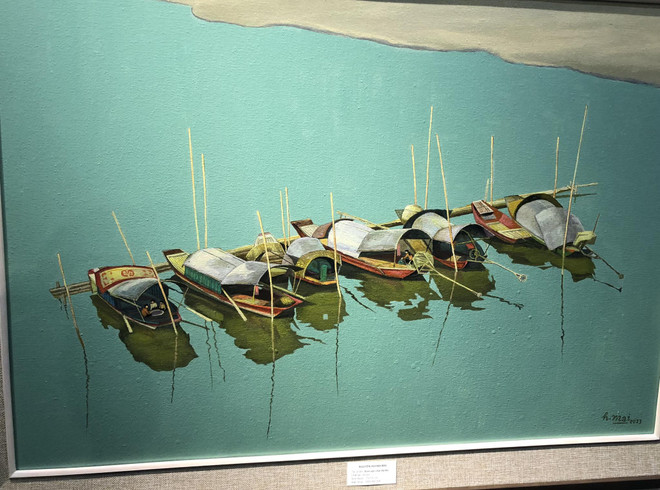 Sắc màu Quê hương Xứ Đoài mây trắng qua nét cọ của họa sỹ Cổ Đô ảnh 3