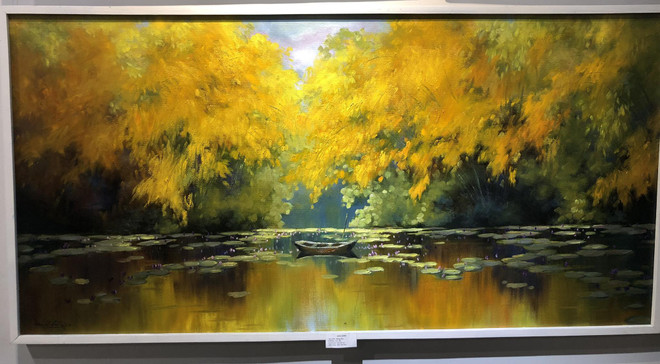 Sắc màu Quê hương Xứ Đoài mây trắng qua nét cọ của họa sỹ Cổ Đô ảnh 6