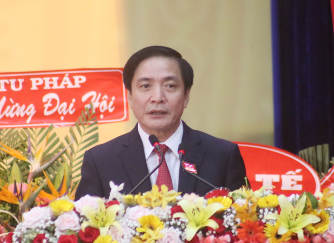 Đồng chí Bùi Văn Cường, Ủy viên Trung ương Đảng, Bí thư Tỉnh ủy Đắk Lắk. (Ảnh: Tuấn Anh/TTXVN) Ông Bùi Văn Cường tái đắc cử Bí thư Tỉnh ủy tỉnh Đắk Lắk ảnh 1