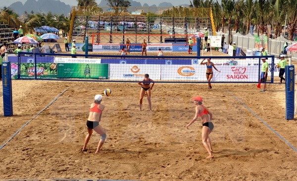 Cần Thơ: Khai mạc Giải Bóng chuyền bãi biển nữ châu Á năm 2017 ảnh 1