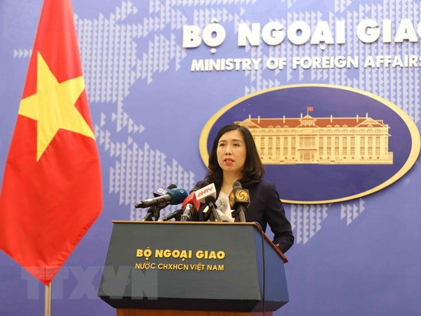 Người phát ngôn Bộ Ngoại giao Việt Nam Lê Thị Thu Hằng. (Ảnh: Phương Hoa/TTXVN) Sự kiện trong nước 30/4-6/5: Thực hư thông tin về bản đồ Thủ Thiêm ảnh 6