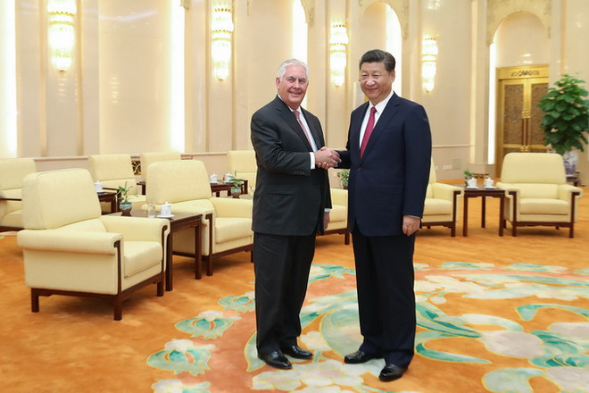 Ngoại trưởng Mỹ Tillerson hội kiến Chủ tịch Trung Quốc Tập Cận Bình ảnh 1