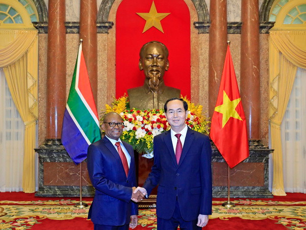 Chủ tịch nước tiếp các Đại sứ Nam Phi, Ai Cập trình Quốc thư ảnh 1