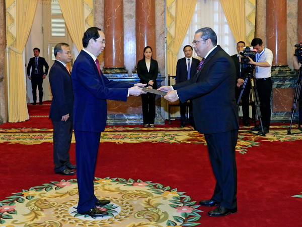 Chủ tịch nước tiếp các Đại sứ Nam Phi, Ai Cập trình Quốc thư ảnh 2