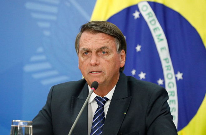 Tổng thống Brazil Jair Bolsonaro. (Ảnh: AFP/TTXVN) Brazil: Đương kim Tổng thống Jair Bolsonaro chính thức tái tranh cử ảnh 1