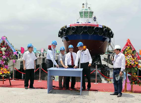 Hạ thủy tàu kéo 5.600 mã lực xuất sang New Zealand ảnh 2