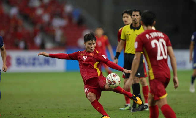 Quang Hải có 2 bàn thắng ở AFF Cup 2020. (Nguồn: Getty Images) Chiêm ngưỡng những bàn thắng đẹp nhất tại AFF Suzuki Cup 2020 ảnh 1