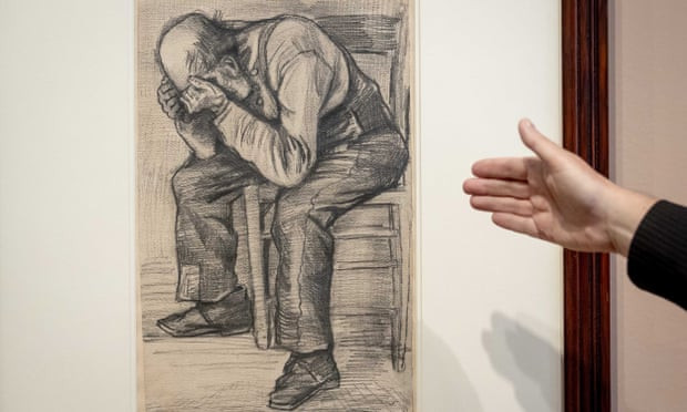 Bức tranh Study for 'Worn Out.' (Nguồn: EPA) Trưng bày tác phẩm chưa từng lộ diện của danh họa Van Gogh ảnh 1