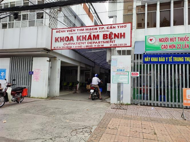 Bệnh viện Tim mạch thành phố Cần Thơ thiết lập cách ly từ chiều 28/9. (Ảnh: Thu Hiền/TTXVN) Cách ly toàn bộ Bệnh viện Tim mạch thành phố Cần Thơ ảnh 1