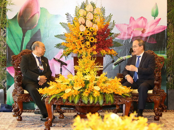 Bí thư Thành ủy TP.HCM tiếp Chủ tịch Thượng viện Myanmar ảnh 1