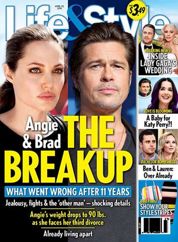 Tạp chí Life & Style đưa tin Angelina Jolie và Brad Pitt ly thân Hôn nhân của cặp đôi Angelina Jolie và Brad Pitt đã tan vỡ? ảnh 2
