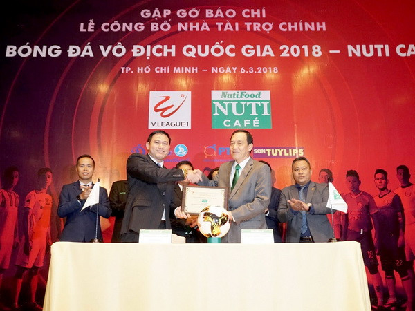 NutiFood là nhà tài trợ chính Giải bóng đá V-League 2018 ảnh 1