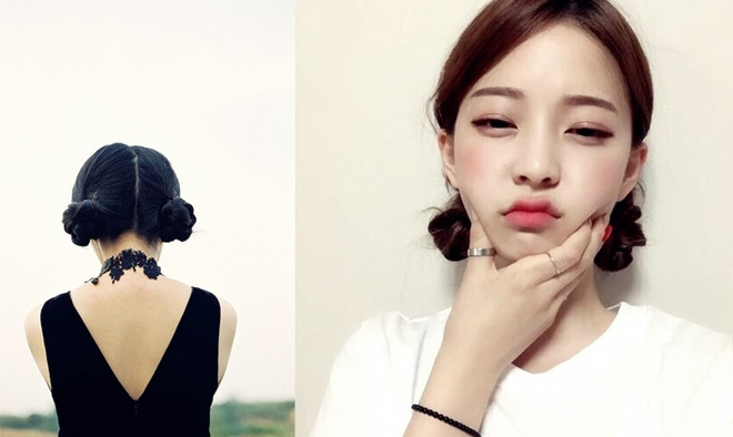 Tóc búi macaron dịu dàng cực hợp với các cô nàng đi xe máy ảnh 3