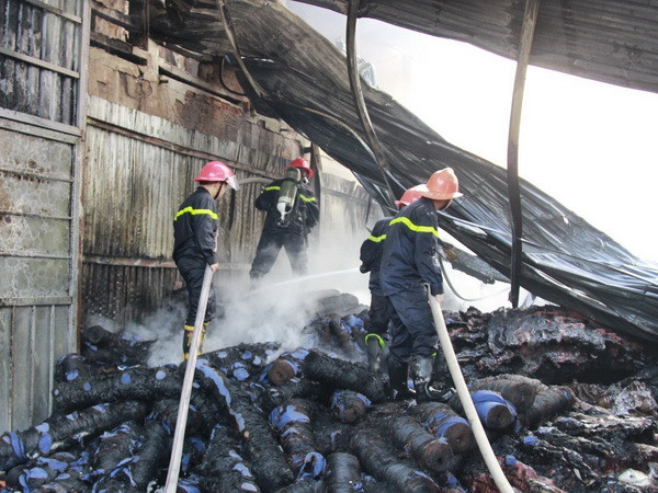 Hỏa hoạn thiêu rụi 6.000m2 nhà xưởng có 250 công nhân ảnh 1