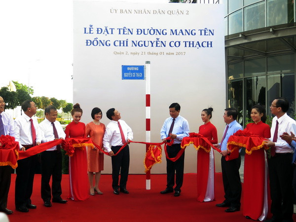 Lễ đặt tên đường Nguyễn Cơ Thạch tại Thành phố Hồ Chí Minh ảnh 1