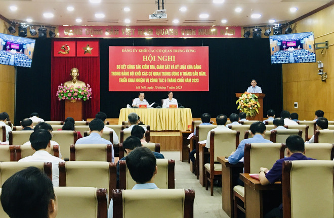 Đảng ủy Khối các cơ quan Trung ương tăng cường kiểm tra, giám sát ảnh 1