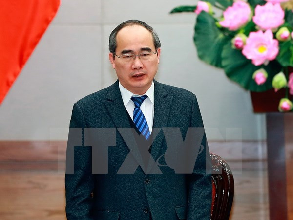 Chủ tịch Ủy ban Trung ương Mặt trận Tổ quốc Việt Nam Nguyễn Thiện Nhân. (Ảnh: Thống Nhất/TTXVN) Thông qua Tờ trình hiệp thương cử Chủ tịch Mặt trận Tổ quốc Việt Nam ảnh 1