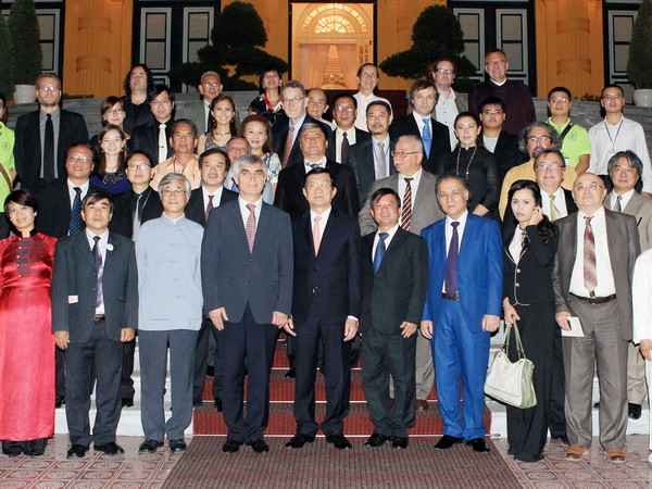 Chủ tịch nước tiếp Đoàn dự Liên hoan âm nhạc mới quốc tế Á-Âu ảnh 1