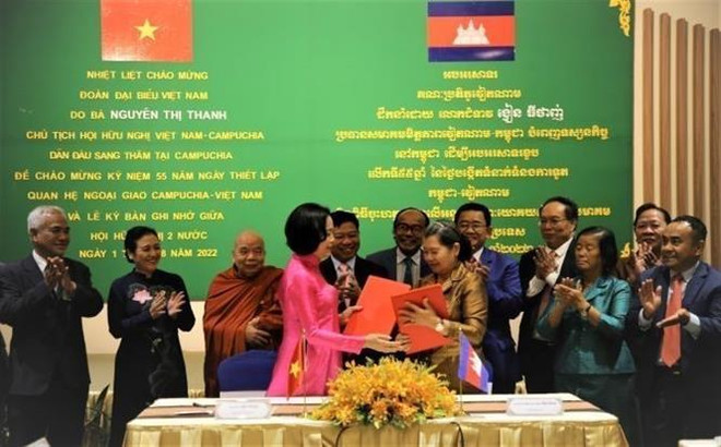 Củng cố quan hệ hợp tác giữa hai tổ chức hữu nghị Việt Nam-Campuchia ảnh 1