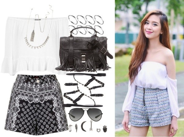 Cách phối đồ sành điệu cùng áo trễ vai tươi mát đầy phong cách ảnh 6