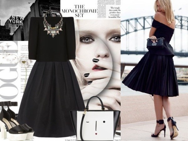 Cách phối đồ sành điệu cùng áo trễ vai tươi mát đầy phong cách ảnh 1