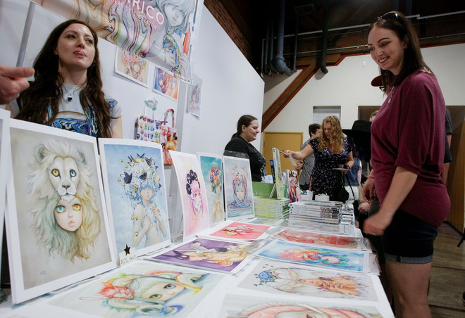 [Photo] Triển lãm nghệ thuật tranh hoạt hình Vancouver 2018 ảnh 1