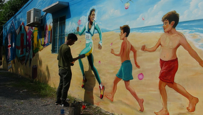 Làng bích họa Việt-Úc: Điểm đến độc đáo ở Đồng Tháp ảnh 1