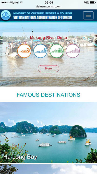 Trang web quảng bá du lịch Việt Nam ra mắt diện mạo mới ảnh 5