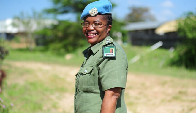 Chánh thanh tra Doreen Malambo, Cố vấn về giới tại Phái bộ Liên hợp quốc ở Nam Sudan (UNMISS) đã giành được Giải thưởng của năm "Nữ cảnh sát Liên hợp quốc 2020." (Ảnh: peacekeeping.un.org) Gương mặt giành Giải thưởng Nữ cảnh sát Liên hợp quốc 2020 ảnh 1