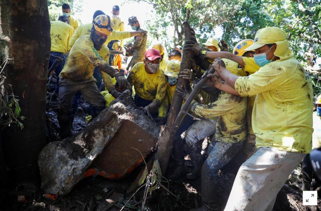Lở đất ở El Salvador, 7 người chết và hàng chục người bị chôn vùi ảnh 1