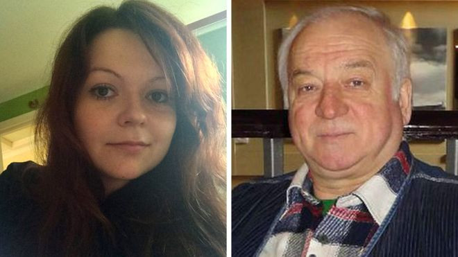 Hai cha con cựu điệp viên hai mang người Nga Sergei Skripal. (Nguồn: BBC) Nga hoài nghi tuyên bố thay mặt con gái cựu điệp viên Skripal ảnh 1