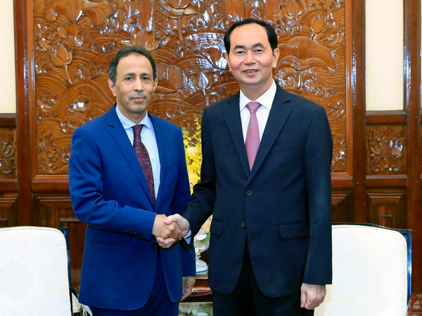 Chủ tịch nước Trần Đại Quang tiếp Đại sứ UAE chào kết thúc nhiệm kỳ ảnh 1