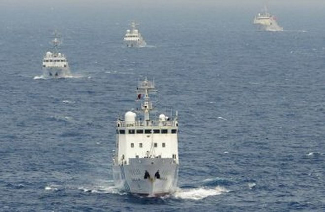 Tàu hải cảnh Trung Quốc đi vào vùng biển của Nhật Bản. (Nguồn: thediplomat) Các tàu hải cảnh của Trung Quốc lại đi vào vùng biển Nhật Bản ảnh 1