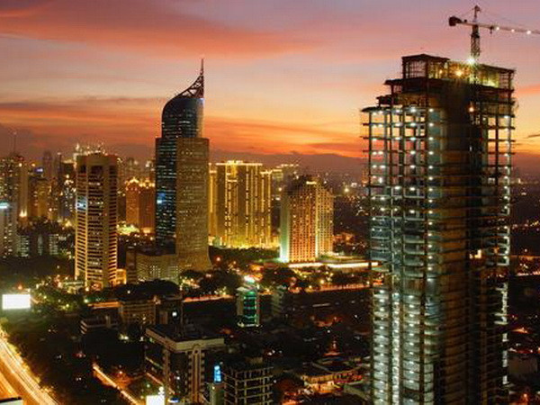 Một góc thành phố Jakarta, Indonesia. (Nguồn: BBC) Indonesia sẽ được hưởng lợi từ sự phục hồi của nền kinh tế Mỹ ảnh 1
