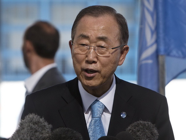 Tổng thư ký Liên hợp quốc Ban Ki-moon. (Ảnh: AFP/TTXVN) Tổng Thư ký Liên hợp quốc kêu gọi hỗ trợ khẩn cấp cho Somalia ảnh 1