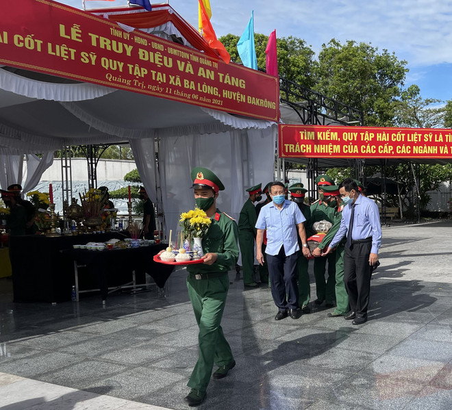 Tỉnh Quảng Trị tổ chức truy điệu và an táng 40 hài cốt liệt sỹ ảnh 1