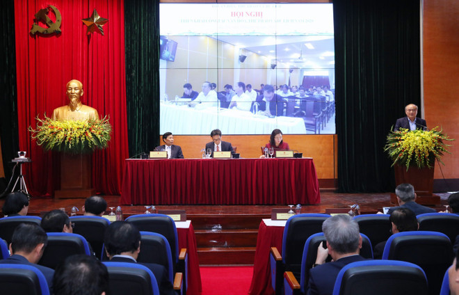 Quang cảnh Hội nghị. (Ảnh: Thành Đạt/TTXVN) Phó Thủ tướng Vũ Đức Đam: Phát triển con người Việt Nam toàn diện ảnh 2
