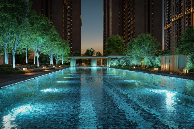 Hệ tiện ích ngoài trời lấy cảm hứng từ ánh cực quang rực rỡ, kiến tạo trải nghiệm sống đẳng cấp.( Ảnh: CapitaLand Development Vietnam) anh 2.PNG
