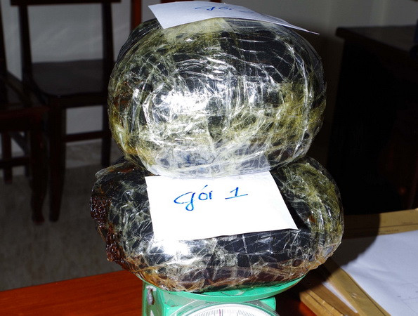 Bắt giữ 2 người nước ngoài mang 10kg thuốc phiện vào Việt Nam ảnh 1