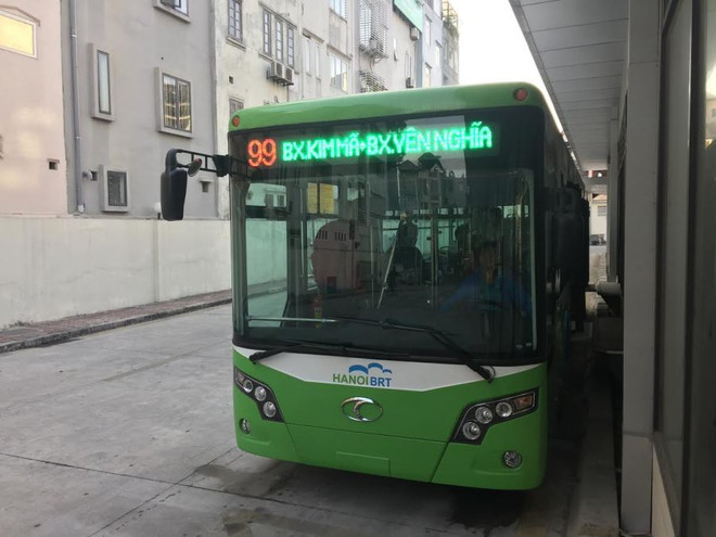 Xe buýt nhanh BRT Kim Mã-Yên Nghĩa sẽ chạy thử từ ngày 15/12 ảnh 1