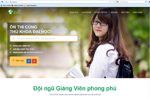Ra mắt website giáo dục trực tuyến miễn phí Zuni.vn ảnh 1
