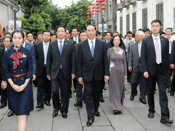 Chủ tịch nước Trần Đại Quang thăm tỉnh Phúc Kiến của Trung Quốc ảnh 1