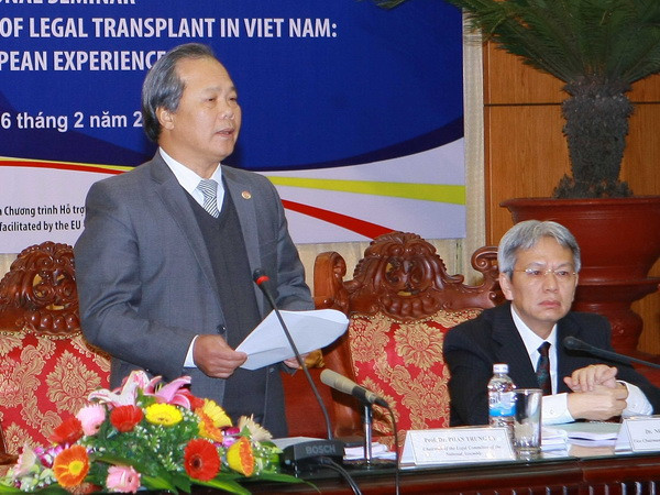 EU-Việt Nam chia sẻ kinh nghiệm trong chuyển hóa pháp luật ảnh 1
