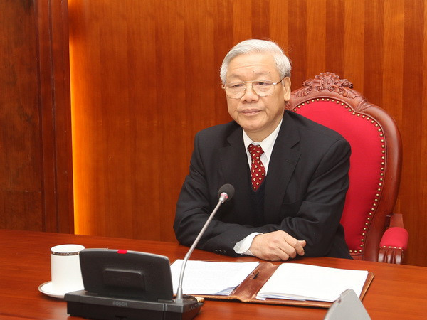 Điện đàm giữa Tổng Bí thư hai nước Việt Nam-Trung Quốc ảnh 1