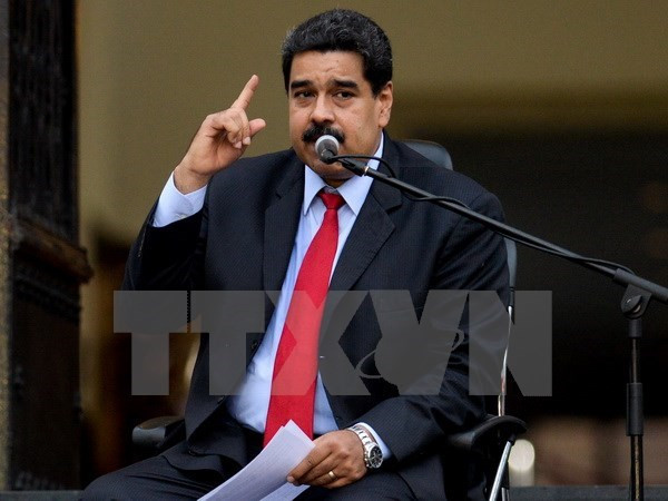 Tổng thống Venezuela Nicolas Maduro. (Ảnh: AFP/TTXVN) Venezuela phản đối OAS can thiệp vào công việc nội bộ nước này ảnh 1