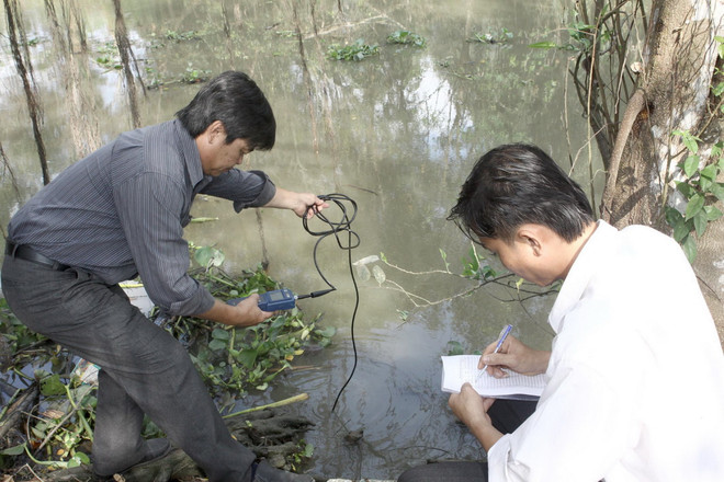 Nước mặn đang xâm nhập sâu khu vực đồng bằng sông Cửu Long ảnh 1