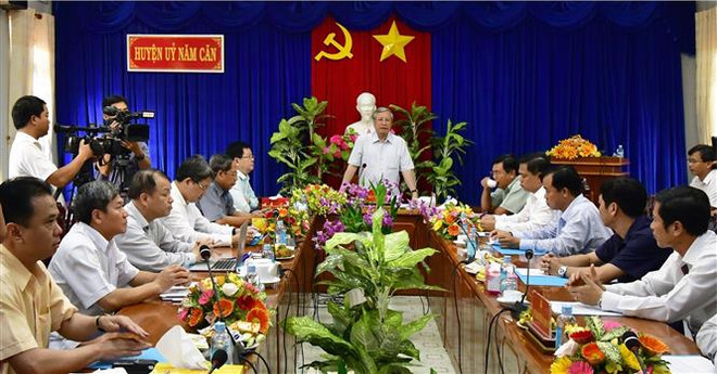 Thường trực Ban Bí thư Trần Quốc Vượng làm việc với Tỉnh ủy Cà Mau ảnh 1