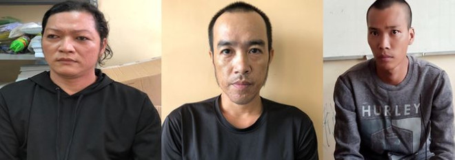 Từ trái qua phải: Nguyễn Văn Vui (Trinh lé); Nguyễn Hoài Phú (Phú Phỉ) và Lê Văn Nghĩa (Nghĩa Bù). (Nguồn: congan.angiang.gov.vn) An Giang: Khởi tố, bắt giam nhóm đối tượng mua bán trái phép ma túy ảnh 1