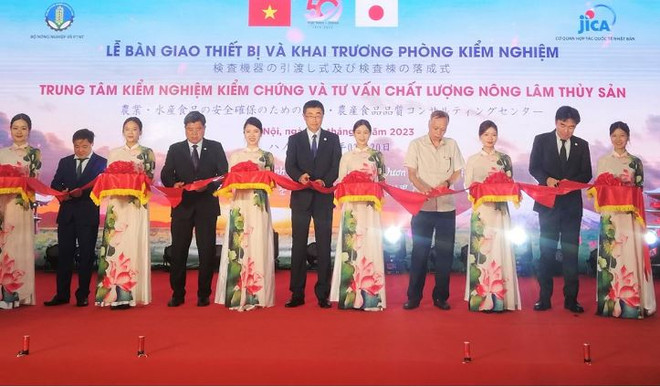 Khánh thành Trung tâm Kiểm nghiệm Nông Lâm Thủy sản do Nhật tài trợ ảnh 1